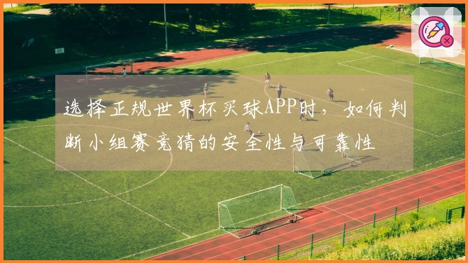 选择正规世界杯买球APP时，如何判断小组赛竞猜的安全性与可靠性